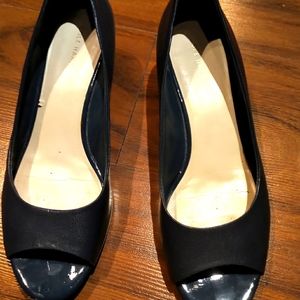 Cole Haan wedge leather open toe shoes